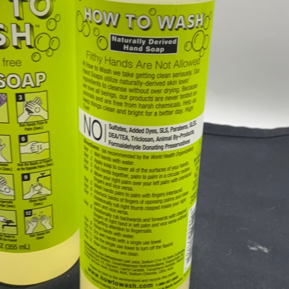 (2) How to Wash Fragrance Free Hand Soap NEW IN PACKAGE - Picture 2 of 2